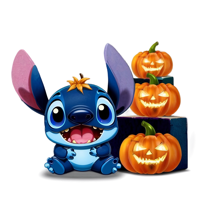 Stitch Halloween Party Png Qox PNG Image