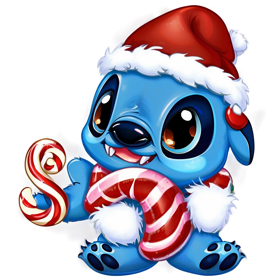 Stitch Holding Candy Cane Png 37 PNG Image