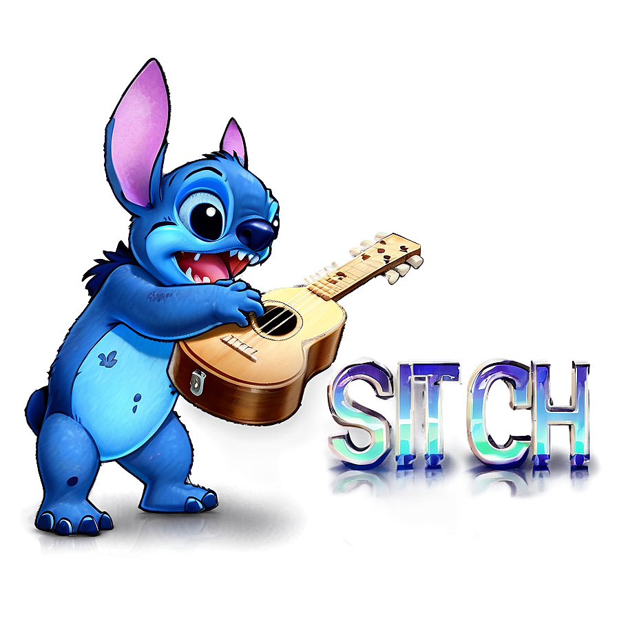 Stitch Playing Ukulele Png 44 PNG Image