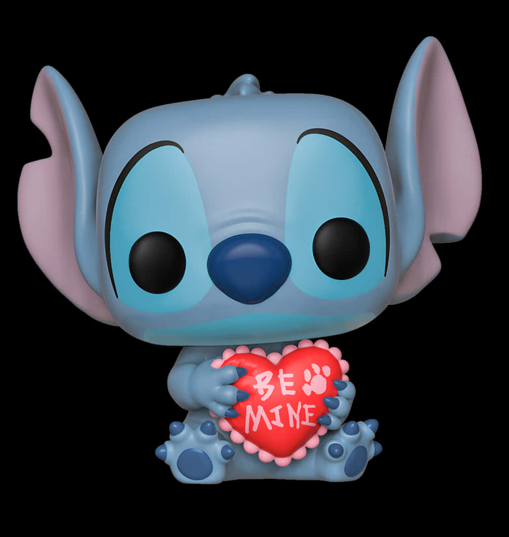 Stitch Valentines Figurine PNG Image