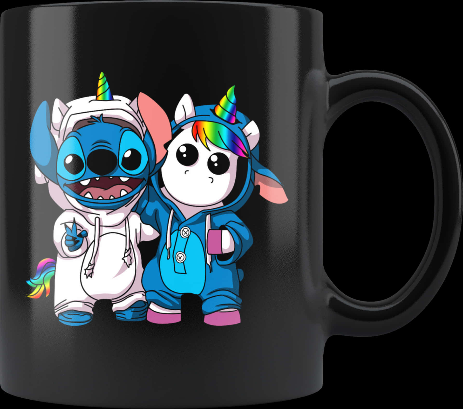 Stitchand Unicorn Friend Mug PNG Image