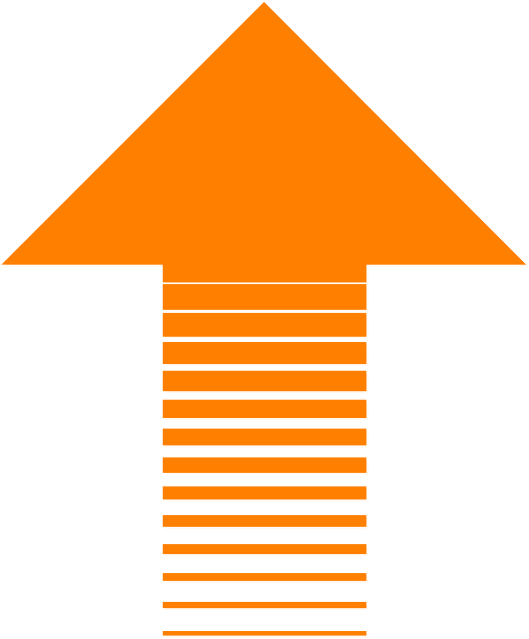 Stock Market Uptrend Arrow PNG Image