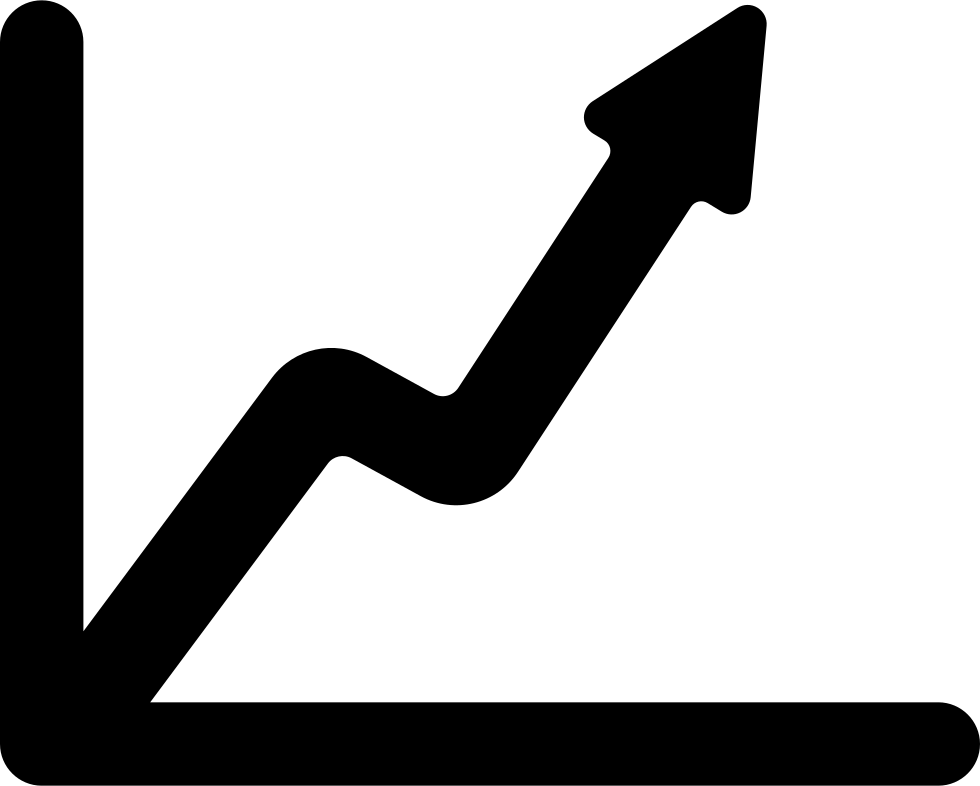 Stock Market Uptrend Graph PNG Image