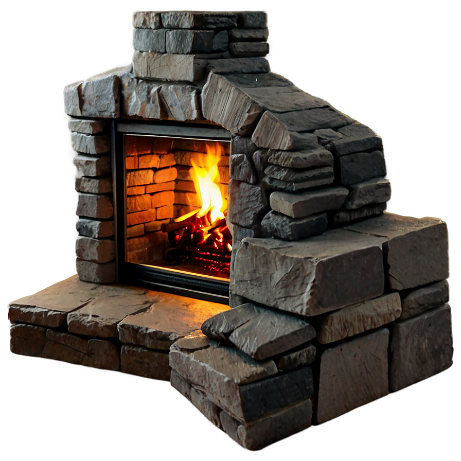 Stone Fireplace Png Hni5 PNG Image