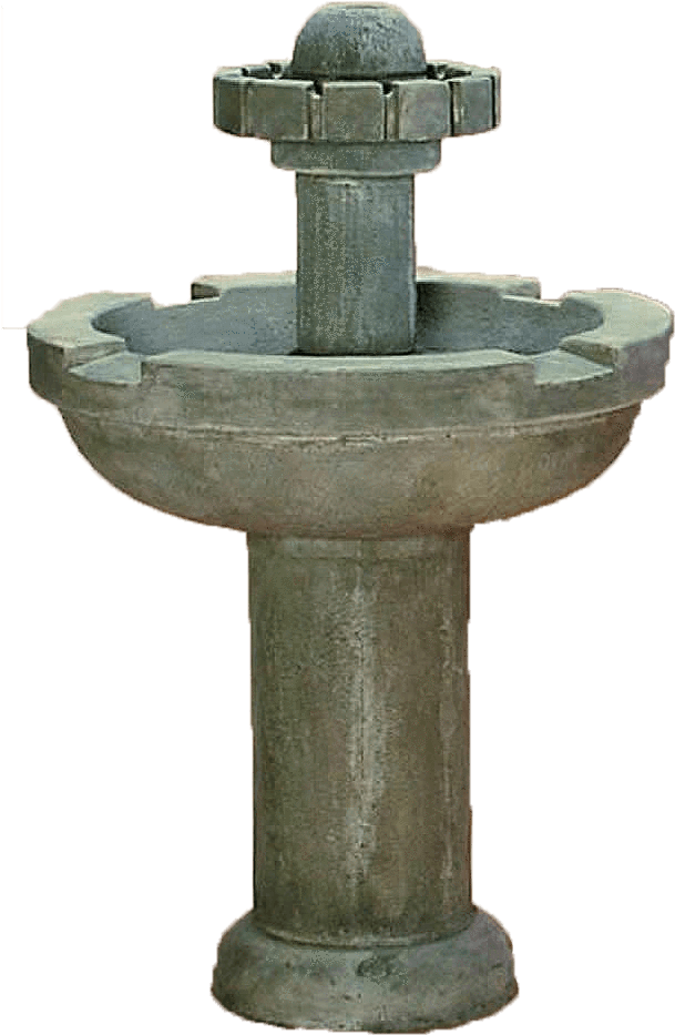 Stone Fountain Isolated.png PNG Image