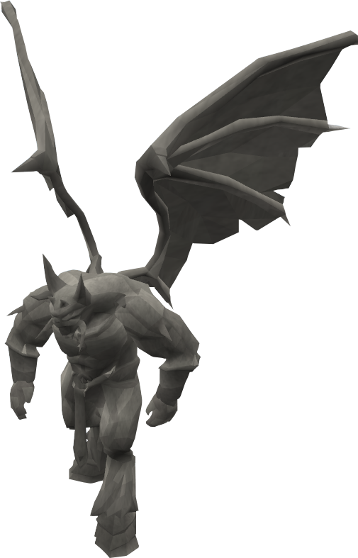 Stone Gargoyle Statue PNG Image