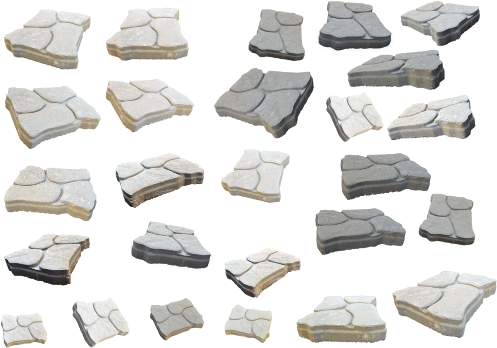 Stone Step Textures Collection PNG Image