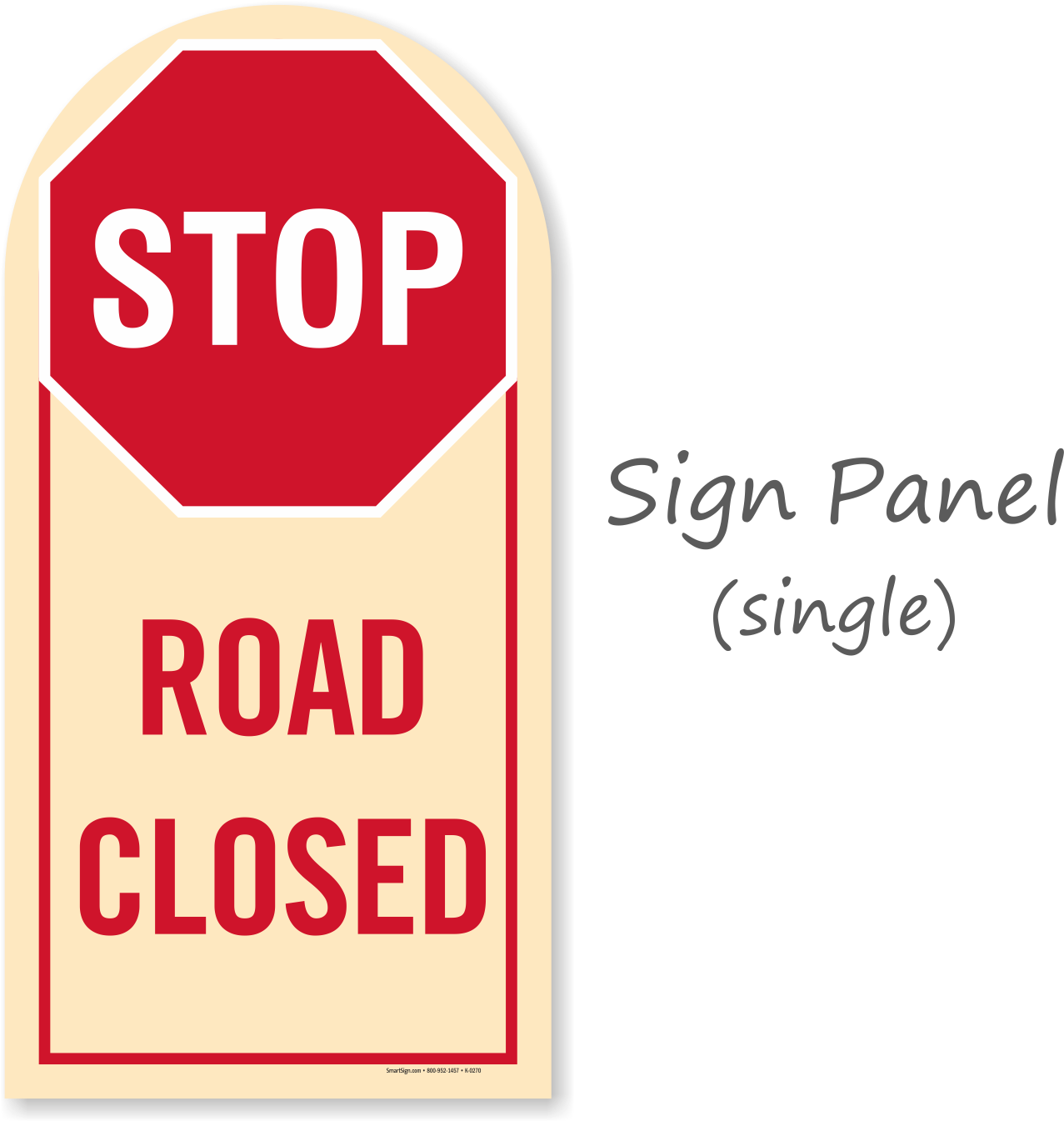 Stop Road Closed Sign Panel PNG Image