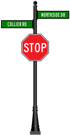 Stop Signat Collier Rdand Northside Dr PNG Image