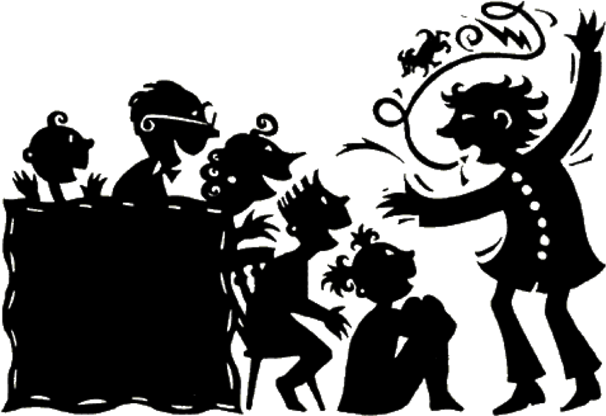 Storytelling Session Silhouette PNG Image