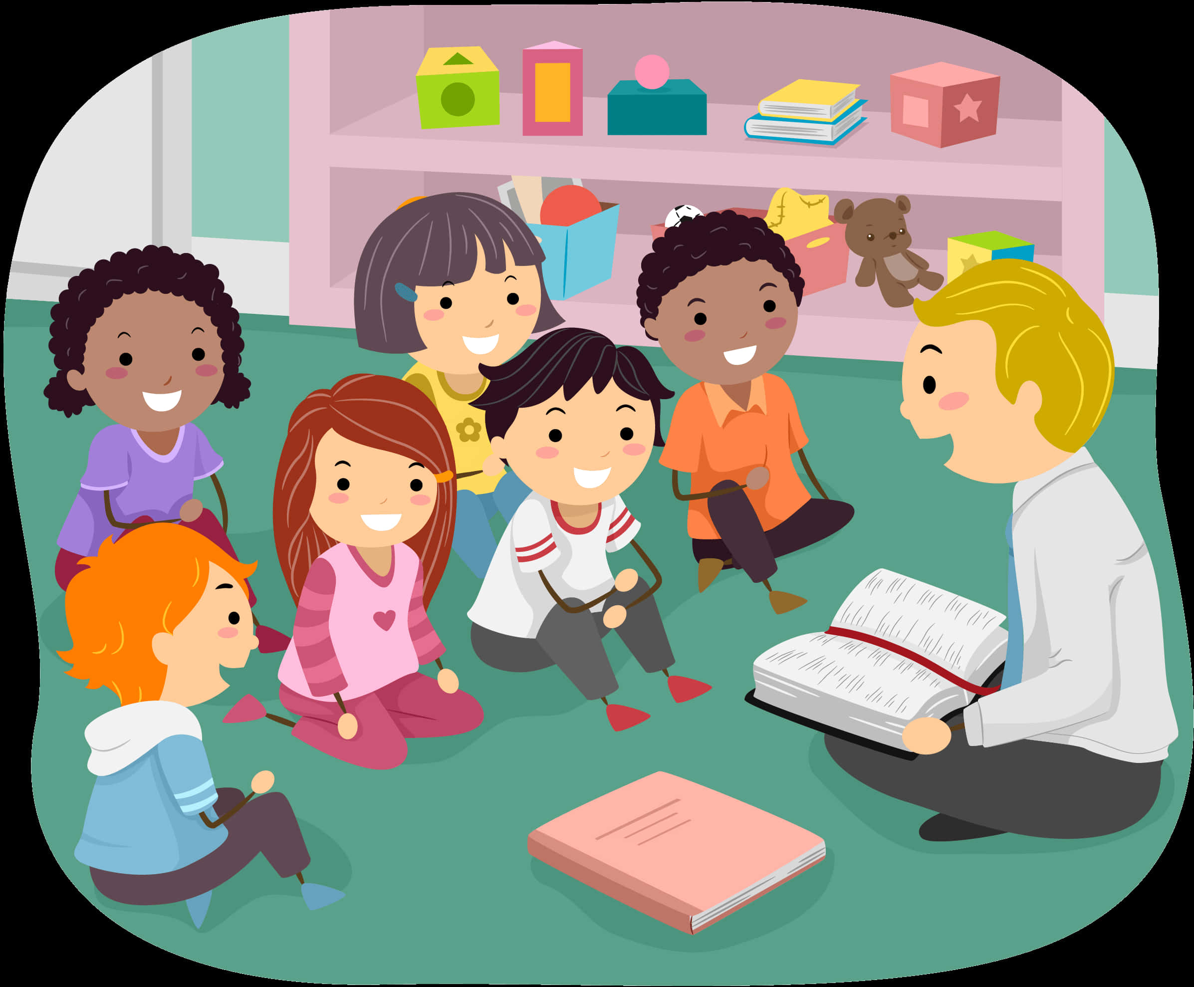 Storytimein Classroom Clipart PNG Image