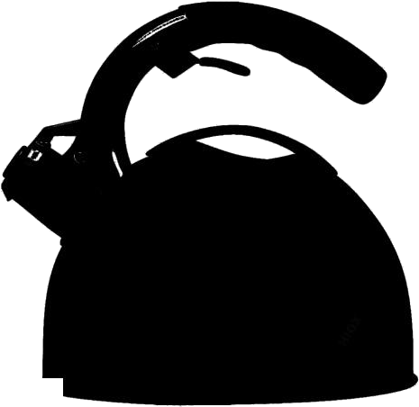 Stovetop Kettle Silhouette PNG Image