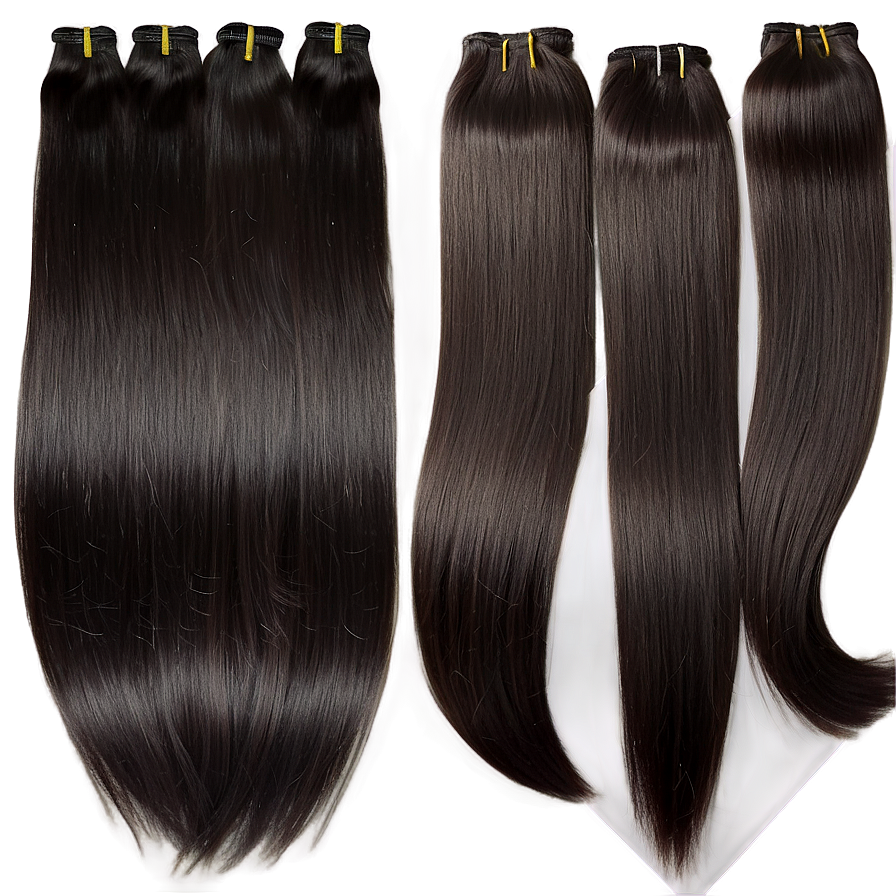 Straight Hair Bundles Png 06122024 PNG Image