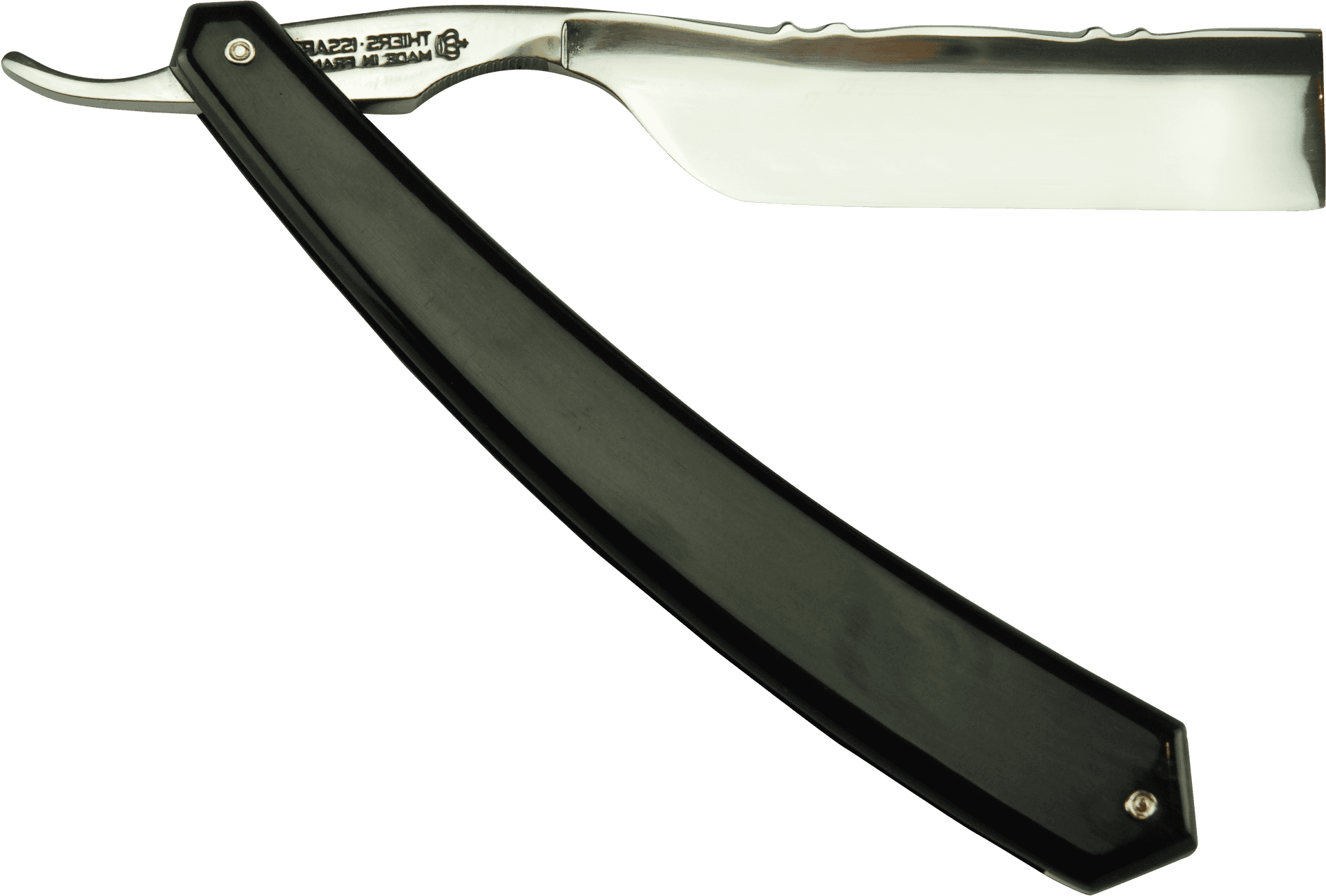 Straight Razor Open Blade PNG Image