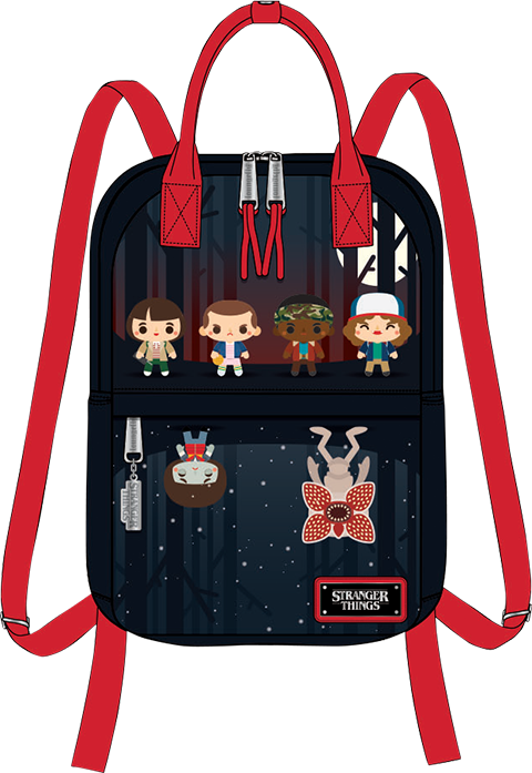 Stranger Things Character Backpack PNG Image