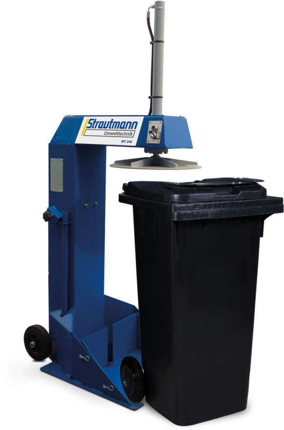 Strautmann M T240 Waste Compactorand Bin PNG Image