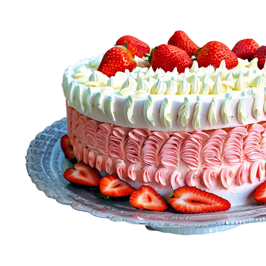 Strawberry Buttercream Cake Png Jup77 PNG Image