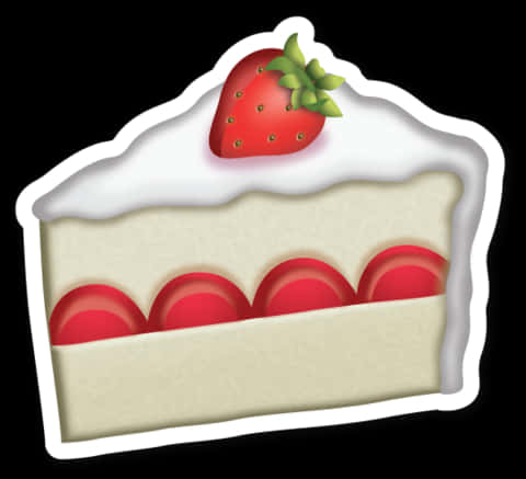 Strawberry_ Cake_ Emoji PNG Image