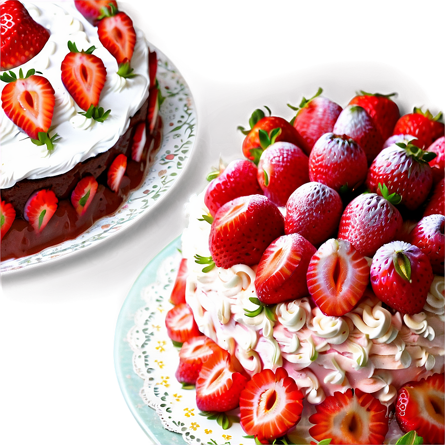 Strawberry Cake Png 05042024 PNG Image