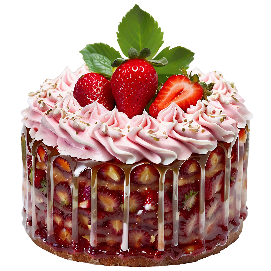 Strawberry Cake Png 06212024 PNG Image