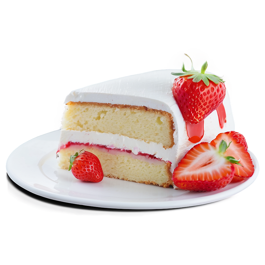 Strawberry Chiffon Cake Png Lsd PNG Image