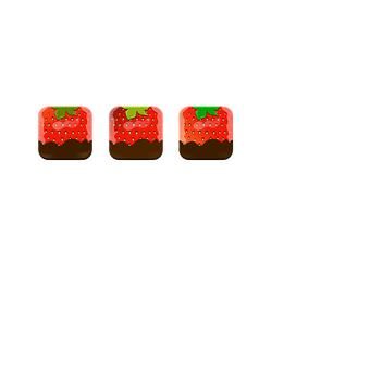 Strawberry Chocolate Cake Emoji PNG Image