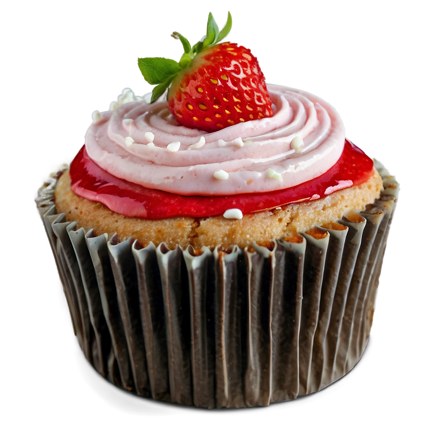 Strawberry Cupcake Png Ljk PNG Image