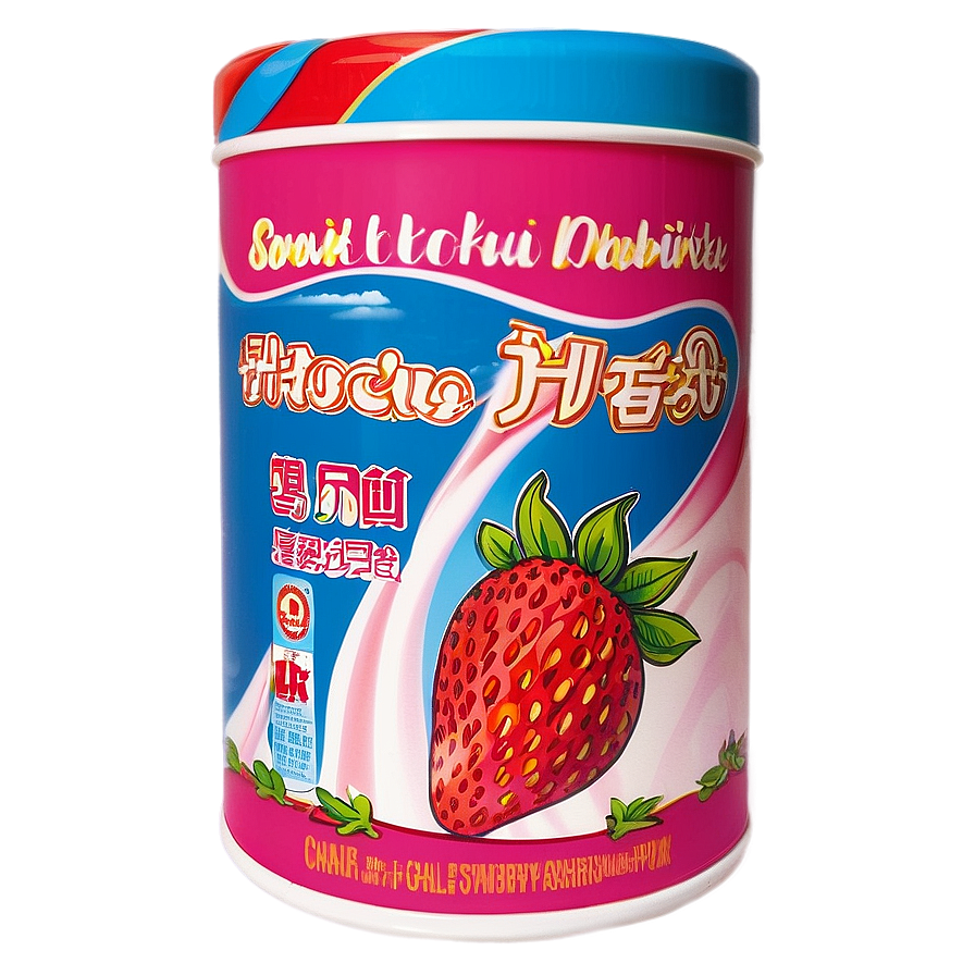 Strawberry Flavoured Milk Powder Png Goe PNG Image