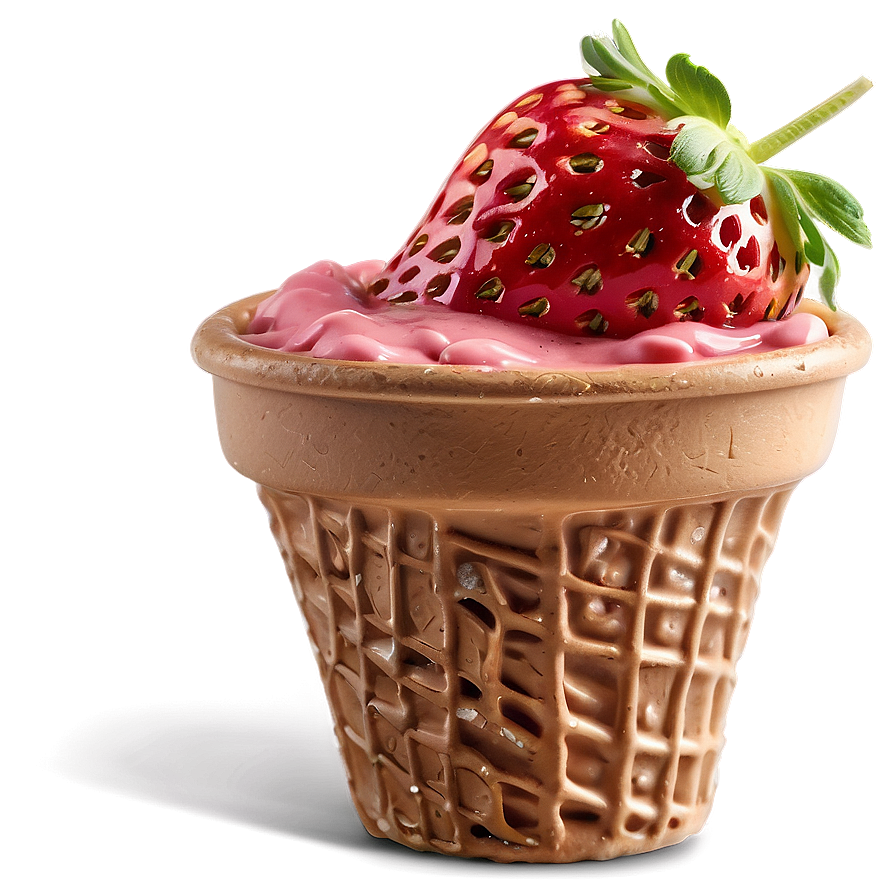 Strawberry Ice Cream Bowl Png 20 PNG Image