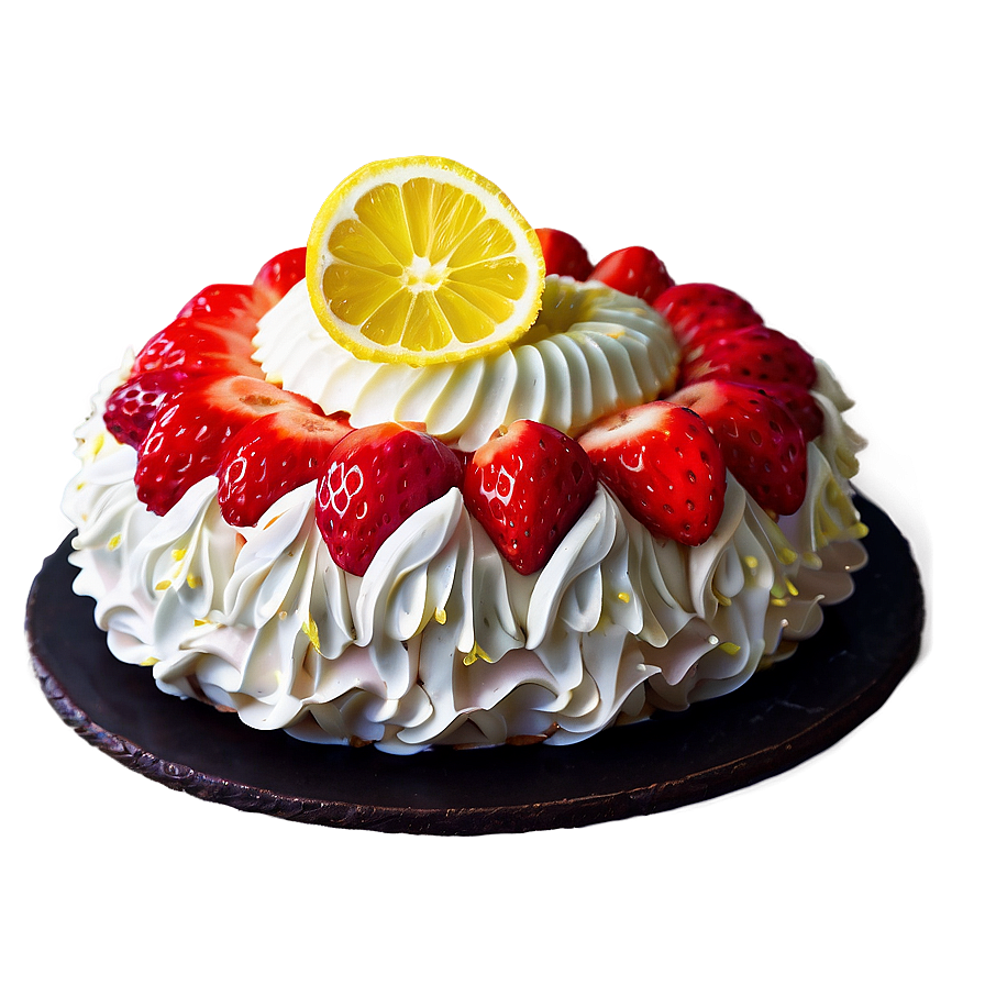 Strawberry Lemon Cake Png 06212024 PNG Image