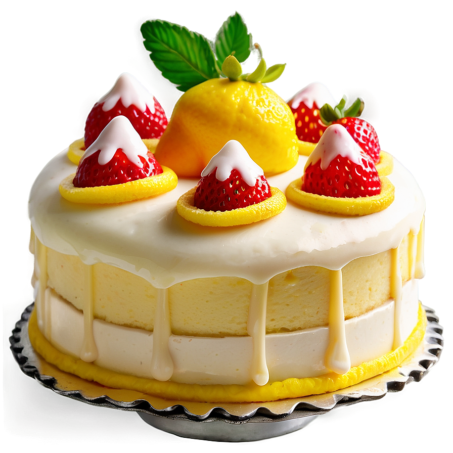 Strawberry Lemon Cake Png 71 PNG Image