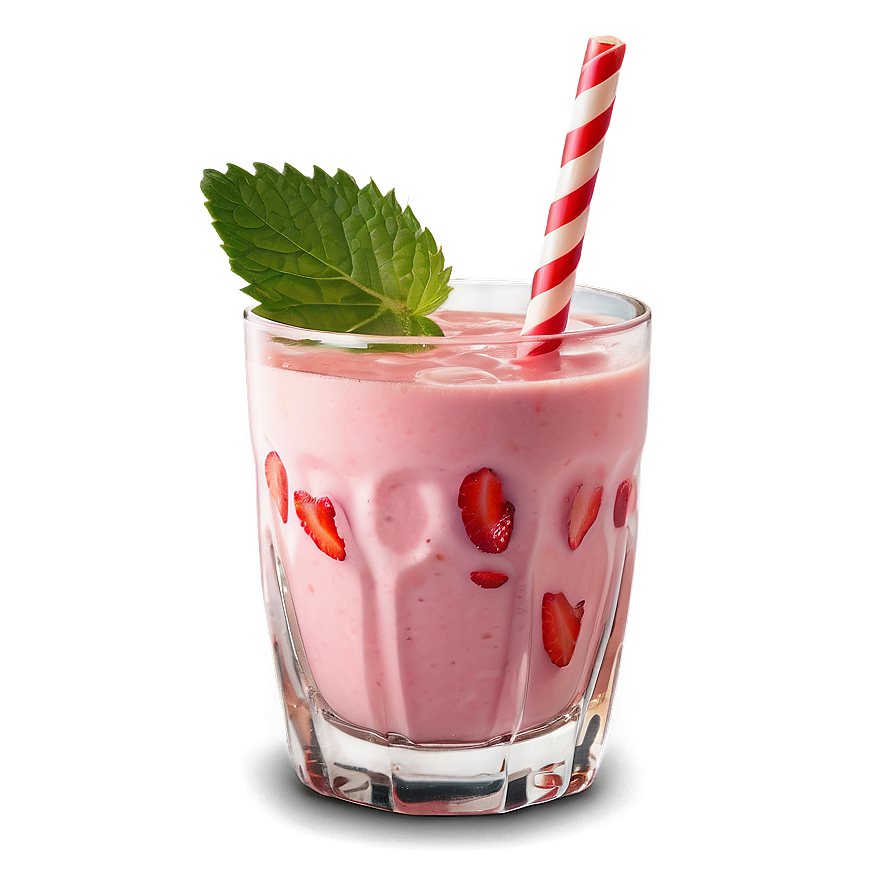 Strawberry Milk Cocktail Png Pdq PNG Image