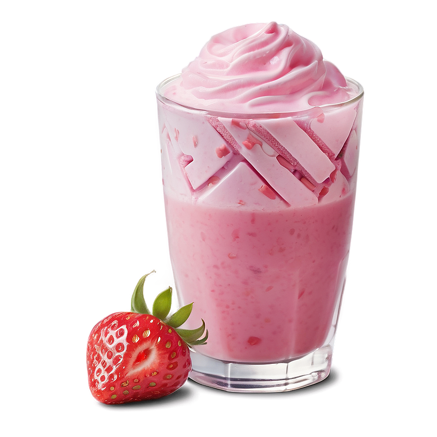 Strawberry Milk In Cafe Png Nef90 PNG Image