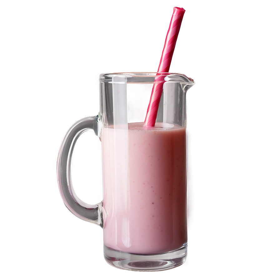 Strawberry Milk In Glass Pitcher Png 60 PNG Image