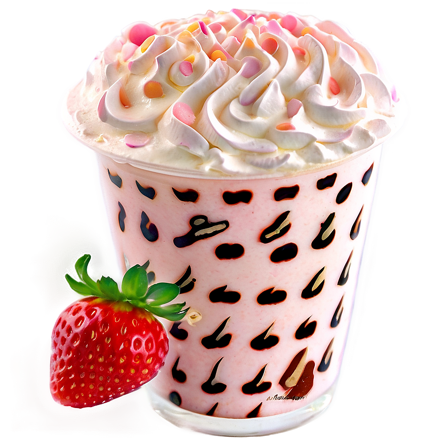 Strawberry Milk Latte Png 21 PNG Image