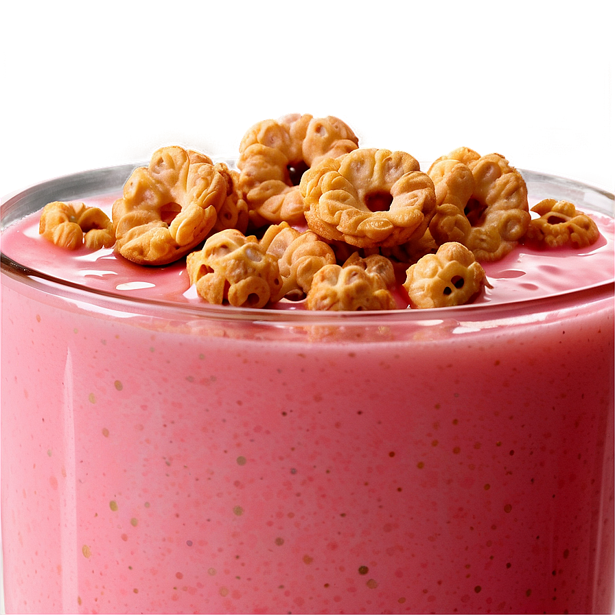 Strawberry Milk With Cereal Png Xbi30 PNG Image