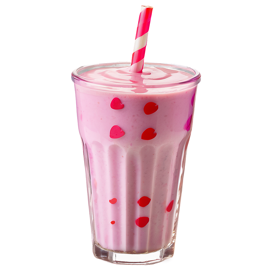 Strawberry Milk With Straw Png 06252024 PNG Image