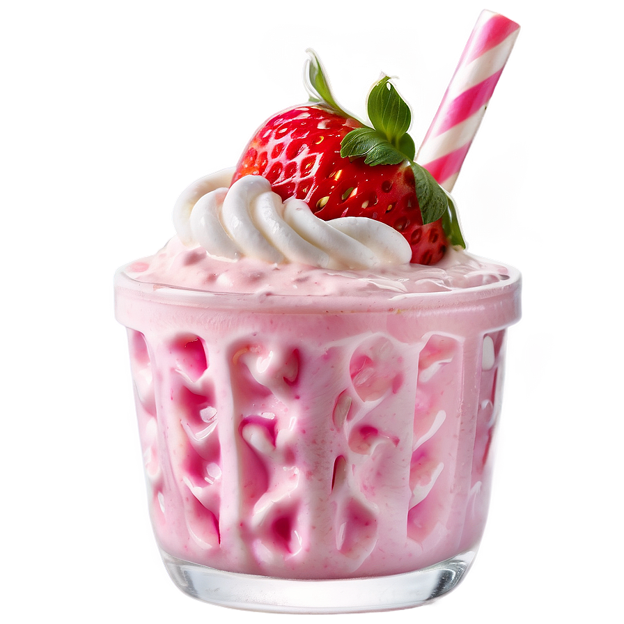 Strawberry Milkshake Png Jdk78 PNG Image