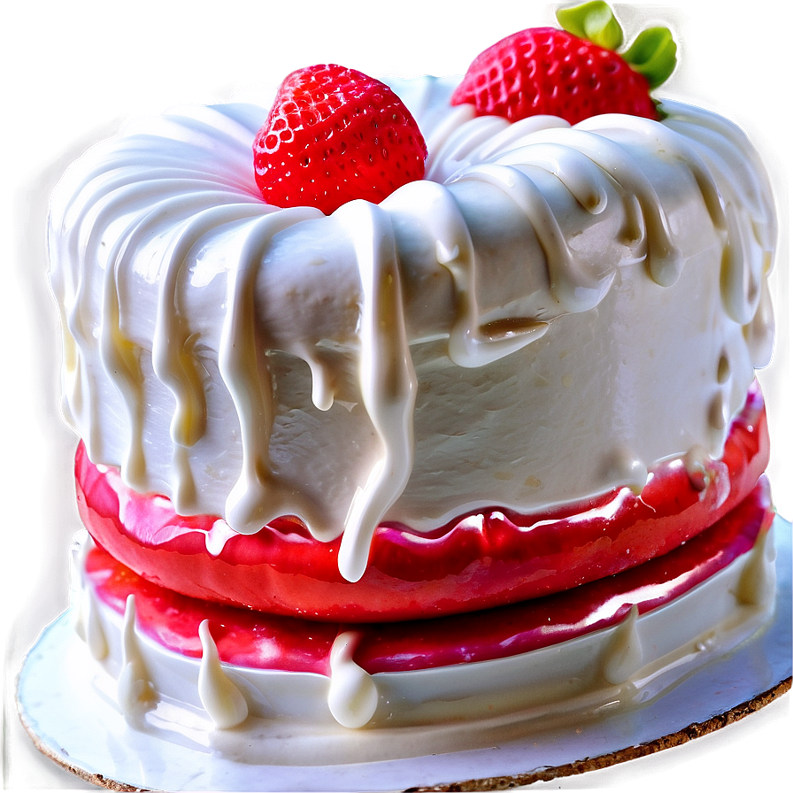 Strawberry Mirror Cake Png Lpq35 PNG Image