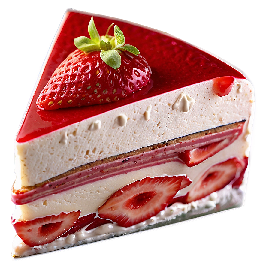 Strawberry Mousse Cake Png Lvh9 PNG Image