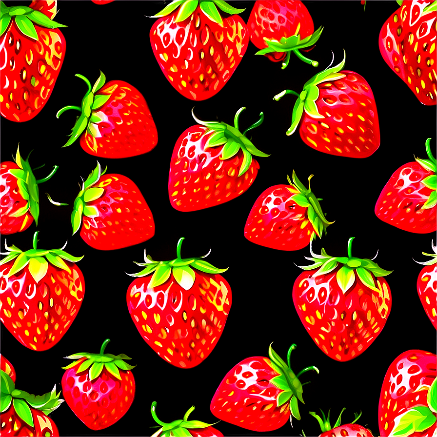 Strawberry Pattern Png 05042024 PNG Image