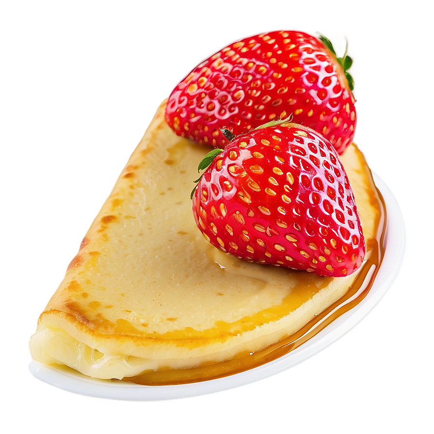 Strawberry Topped Pancake Png 05242024 PNG Image