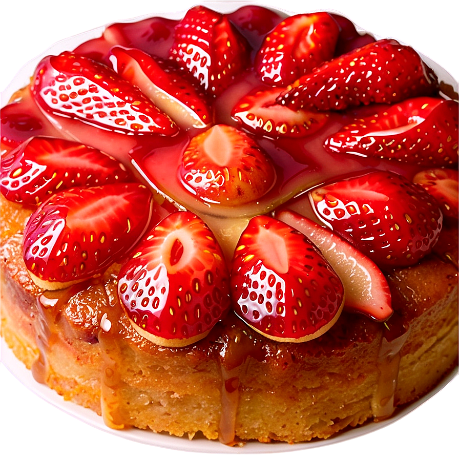 Strawberry Upside Down Cake Png 25 PNG Image