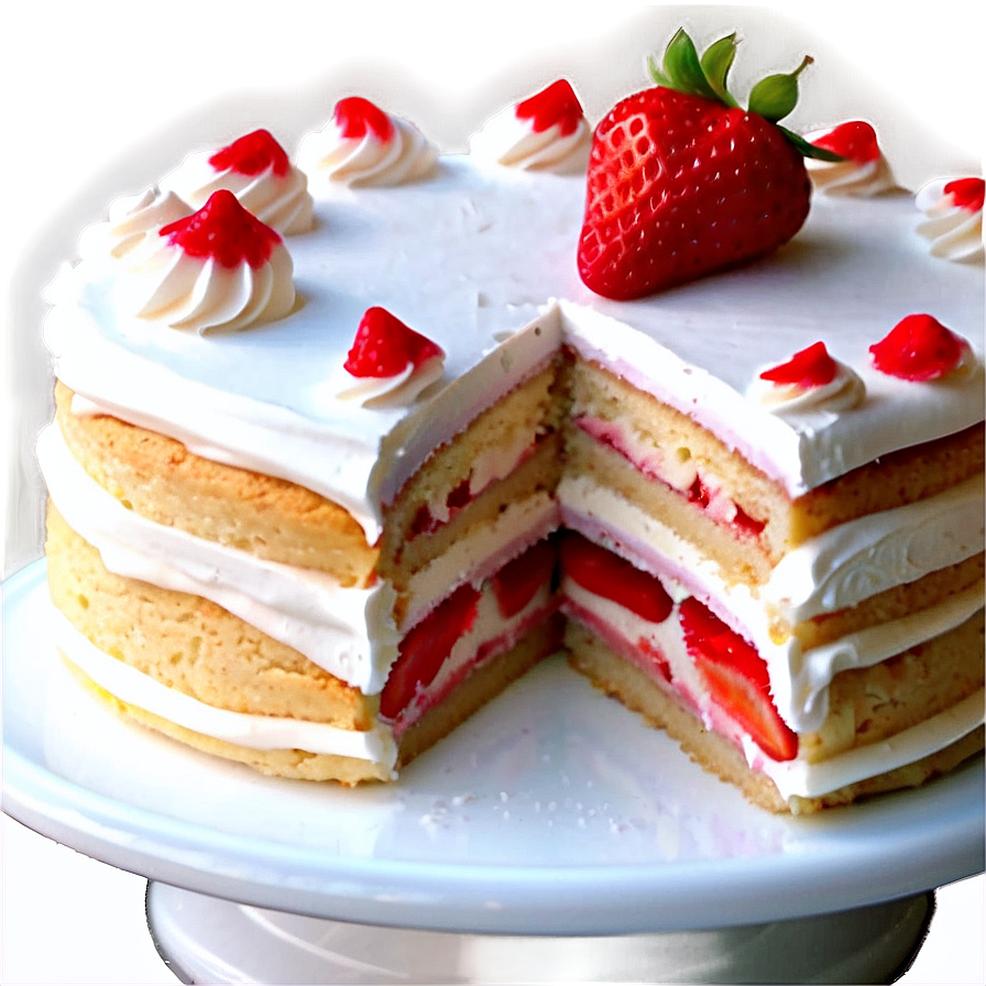 Strawberry Vanilla Cake Png 69 PNG Image