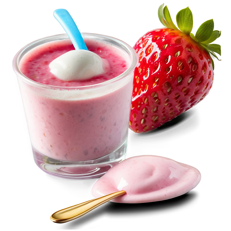 Strawberry Yogurt Png Rgy53 PNG Image