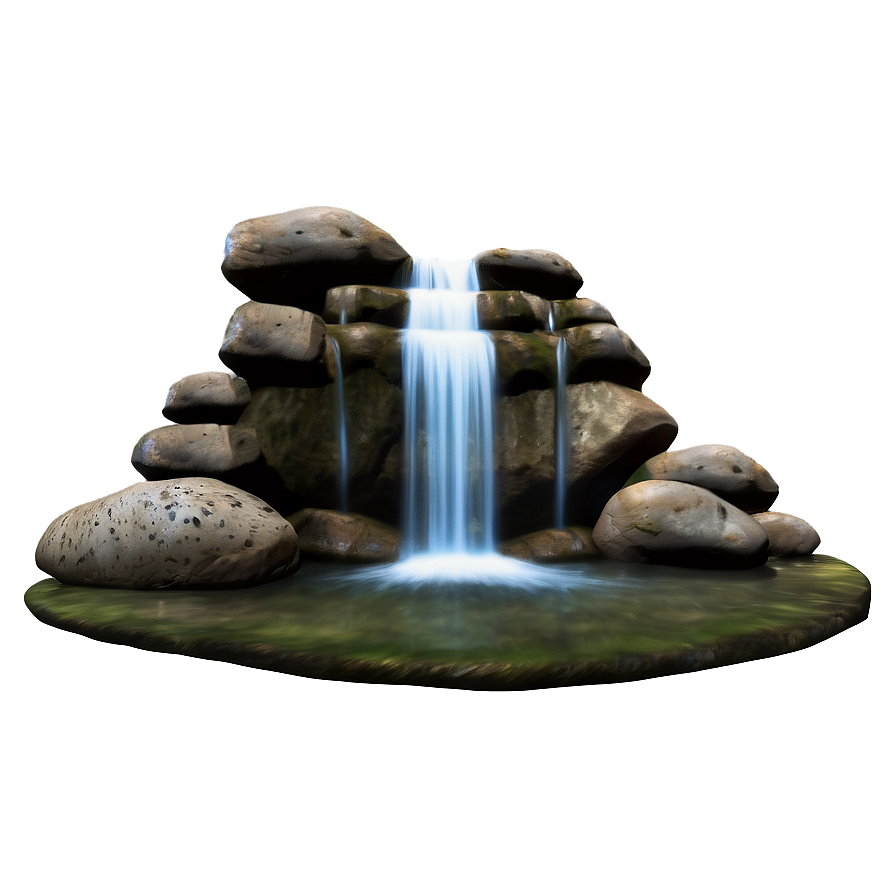 Stream And Waterfall Combo Png Ipg PNG Image