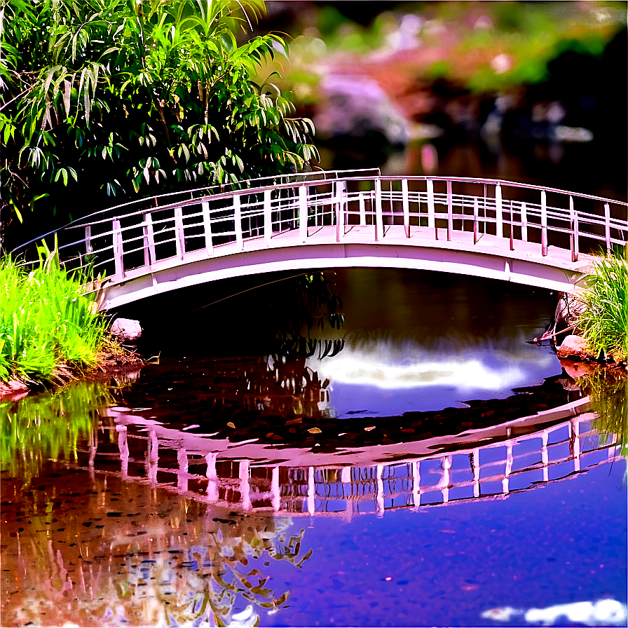 Stream With Footbridge Png 87 PNG Image