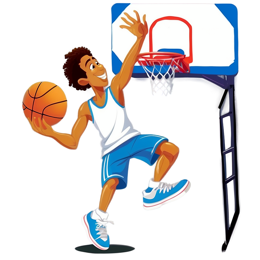 Street Basketball Cartoon Png Men PNG Image