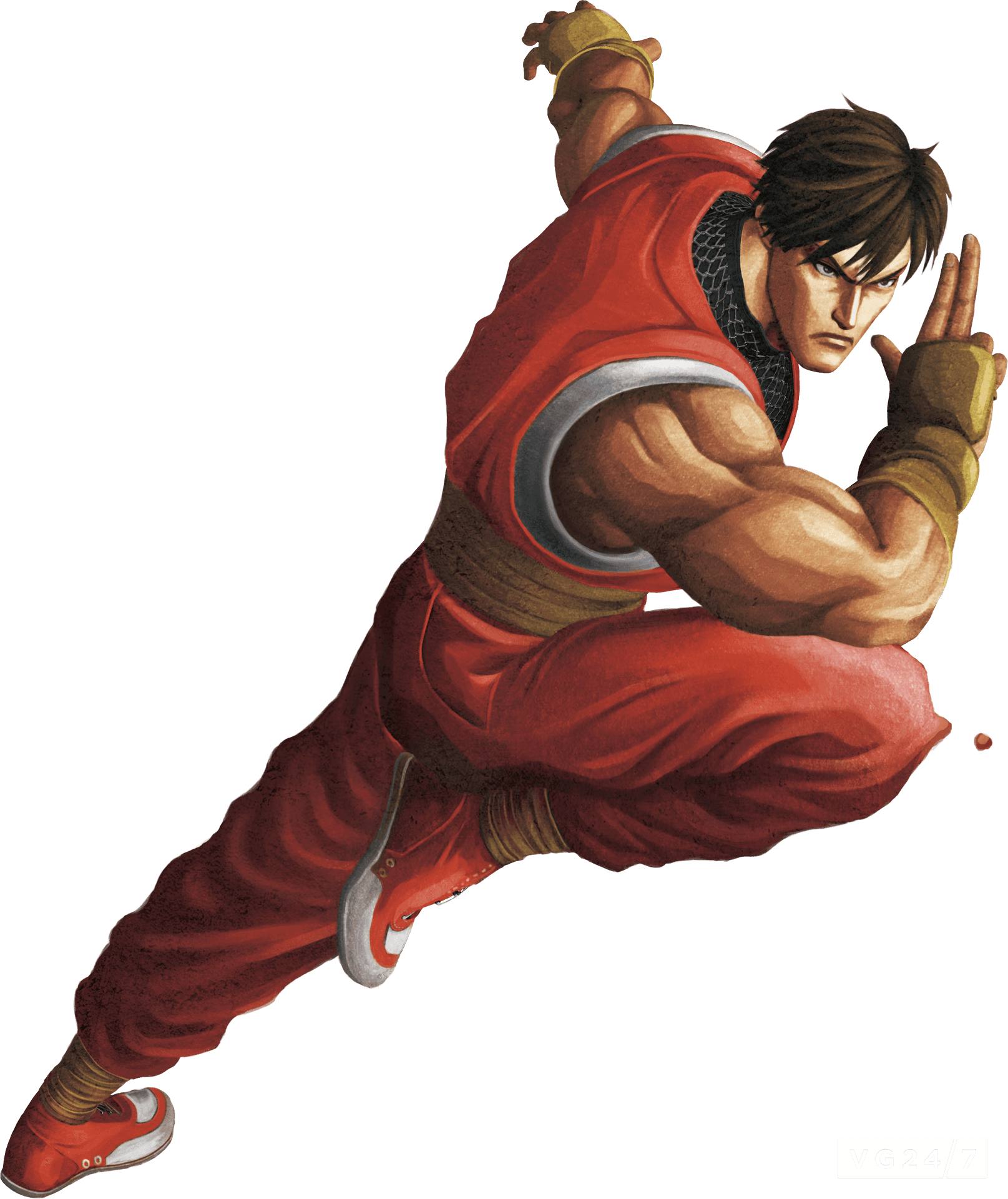 Street Fighter Characterin Action PNG Image