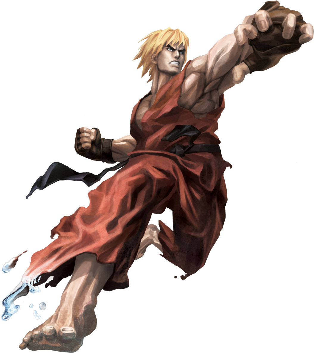 Street Fighter Characterin Action PNG Image